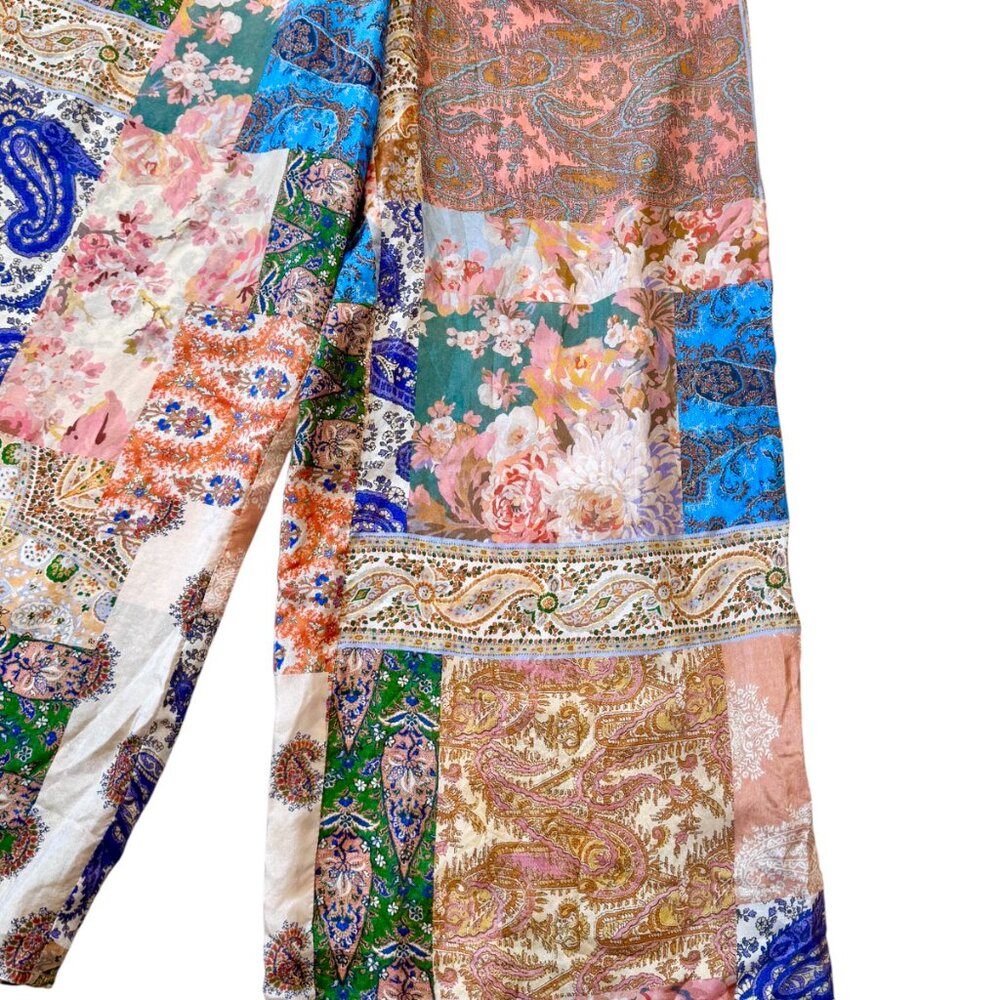 Zimmermann Devi 100% Silk Patchwork Drawstring Wi… - image 6